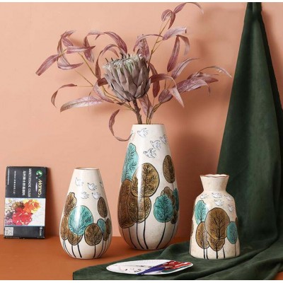 Bespoke best cream ceramic jug vase pottery crafts online shop Made in CHINA website