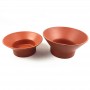 Modern design pattern color with personalised business logo terracotta fruit bowl