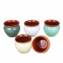 Food safe glazes high temperature firing terracotta soup bowls online shop China website