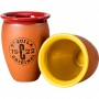 Modern design pattern color with personalised business logo terracotta cups wholesale