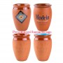 Modern design pattern color with personalised business logo terracotta cups suppliers