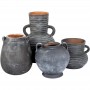 Best art home decor medium temperature firing large black terracotta vase online shop China website