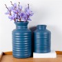 Best ceramic suppliers customized blue glazed terracotta vase at wholesale prices