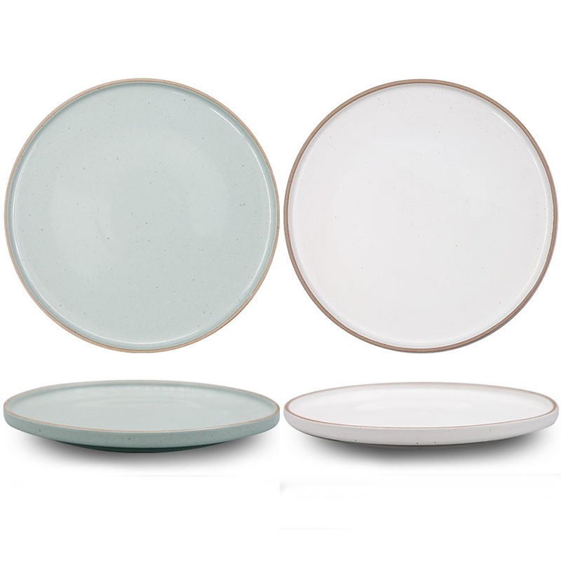 Food safe glazes best porcelain green ceramic dinner plates online shop Made in China website