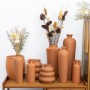 Best ceramic suppliers customized rustic terracotta bud vasesat wholesale prices