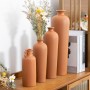 Chinese manufacturer Bespoke luxury red ware rustic terracotta bud vasesbest selling in Italy