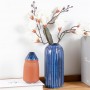 Modern design pattern color with personalised business logo difference between terracotta and clay vase