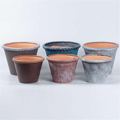 Best art deco medium temperature firing distressed terracotta pots online shop China website