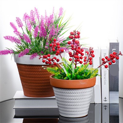 Best art decor medium temperature firing terracotta planters with drainage holes online shop China website