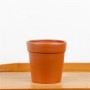 Modern design pattern color with personalised business logo small terracotta plant pots wholesale