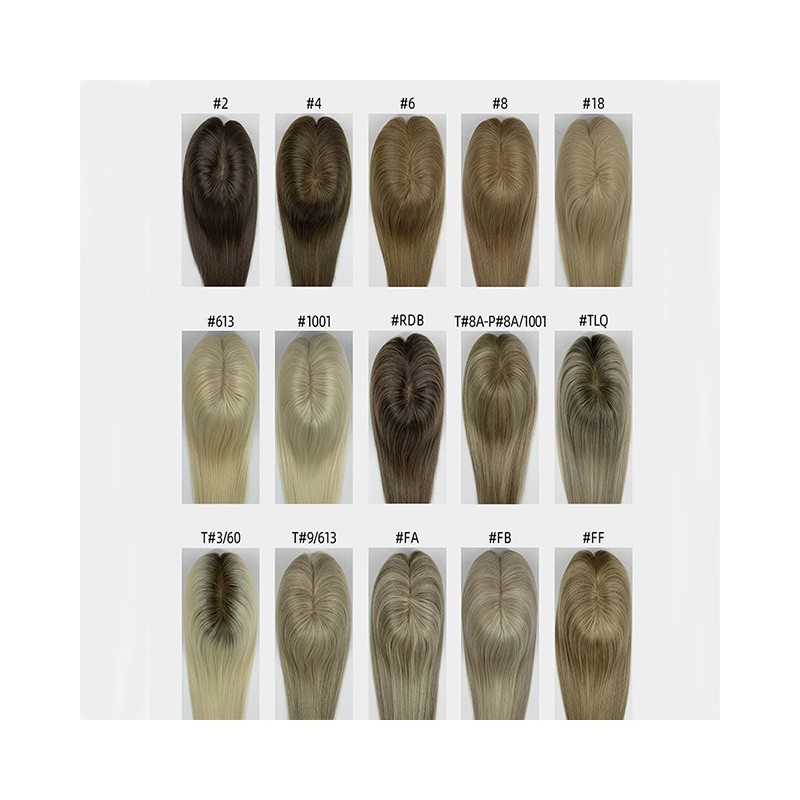 a silk base hair topper color options