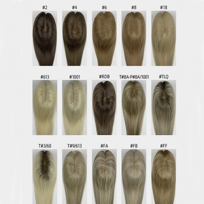 a silk base hair topper color options