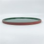 Modern design pattern color with personalised business logo wholesale terracotta dinner plates