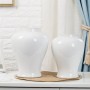 Best custom factory stores bulk beautiful porcelain gift white ceramic urn vase