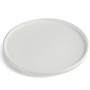 Stoneware oven safe white ceramic plate set can be personalised business logo