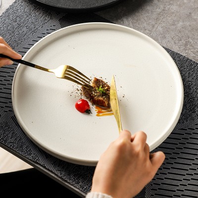 Food safe glazes best porcelain white ceramic plate set online shop Made in China website