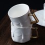 Chinese luxury best dinnerware oem china manufacturer face mug ceramics