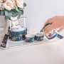 bone china ceramic teapot and cup set can be personalised business logo