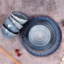 Best custom factory stores bulk beautiful kitchen serveware blue ceramic dinner set