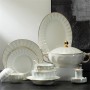 Chinese manufacturer OEM luxury dinner service fine bone china tableware