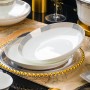 Best ceramic suppliers sell bone china ware set plate at wholesale prices