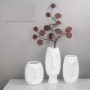 Best art deco home stoneware suppliers bulk wholesale white ceramic face vase