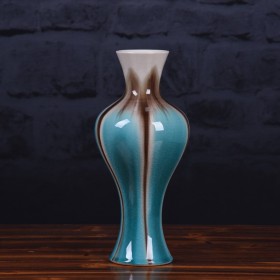 glossy handmade ceramic flower vase