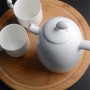 large ceramic teapot with infuser can be personalised business logo