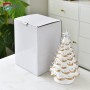 Best custom factory stores bulk beautiful porcelain gift vintage white ceramic christmas tree with lights