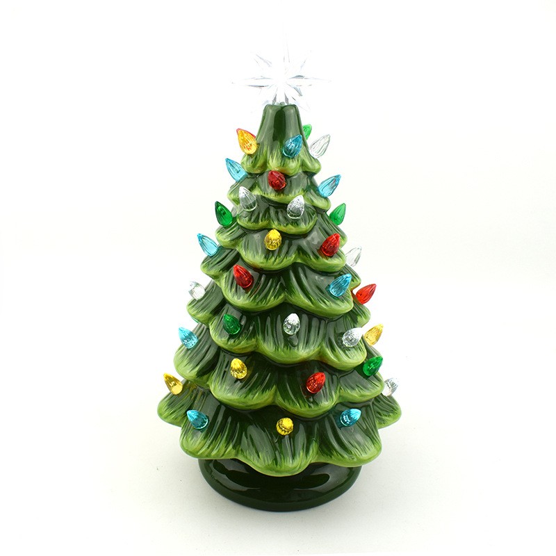 Bespoke best vintage ceramic xmas tree with lights pottery crafts online shop Made in CHINA website