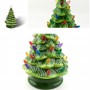 B2B wholesaler selling Best chinaware home decor vintage ceramic xmas tree with lights