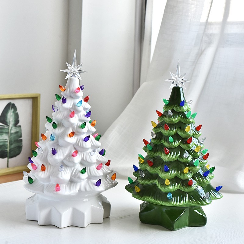 Bespoke best vintage porcelain christmas tree with lights pottery crafts online shop Made in CHINA website