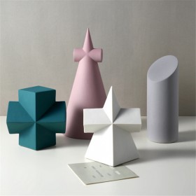 custom geometric ceramic sculpture