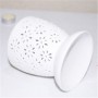 Luxury best porcelain ware manufacturers supply bulk white ceramic snowflake candle holder