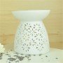 B2B wholesaler selling Best chinaware home decor white ceramic snowflake candle holder