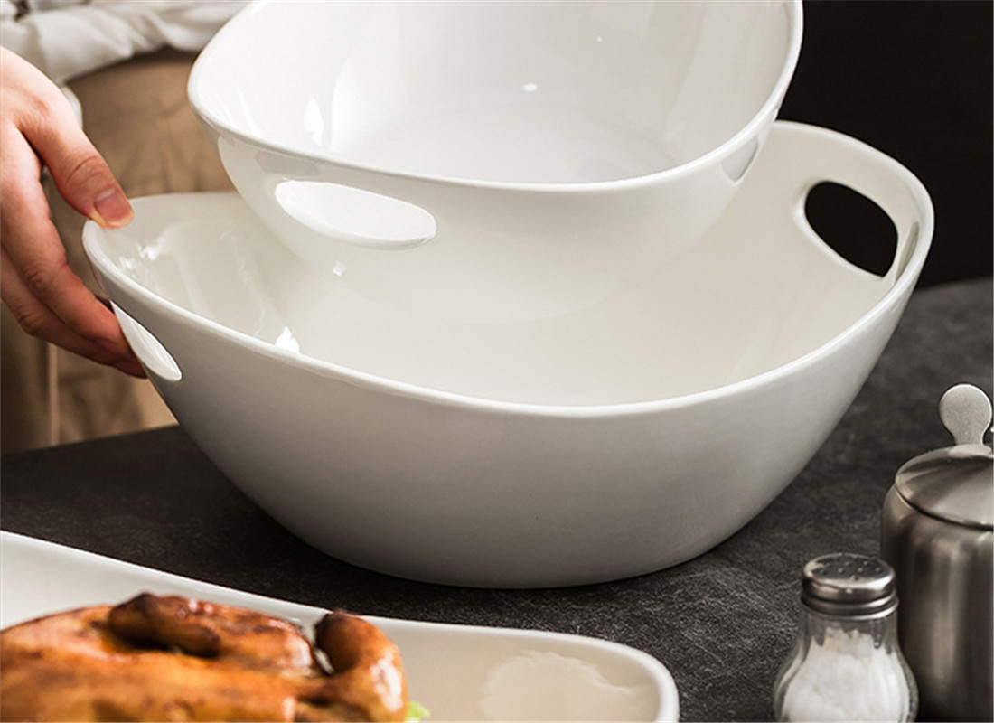 B2B wholesale high end microwave safe chinaware include ceramic dish