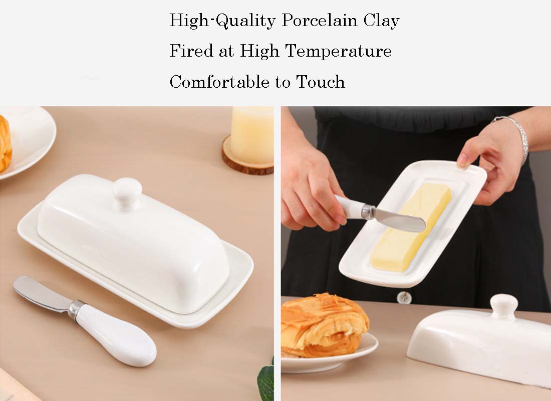 Best restaurant tableware suppliers sell ceramic butter dish at wholesale prices