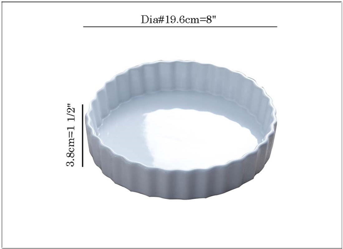 Food safe glazes best porcelain ceramic pie dish online shop Made in China website