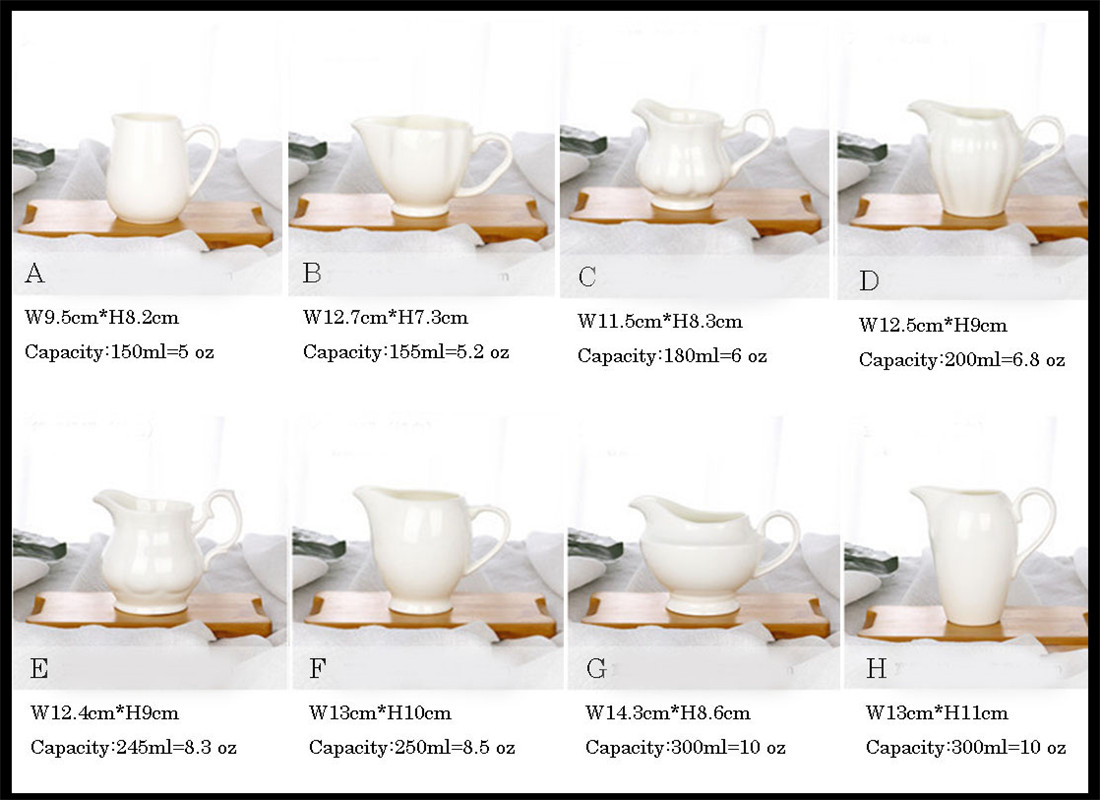 Food safe glazes best porcelain white ceramic pitcher online shop Made in China website