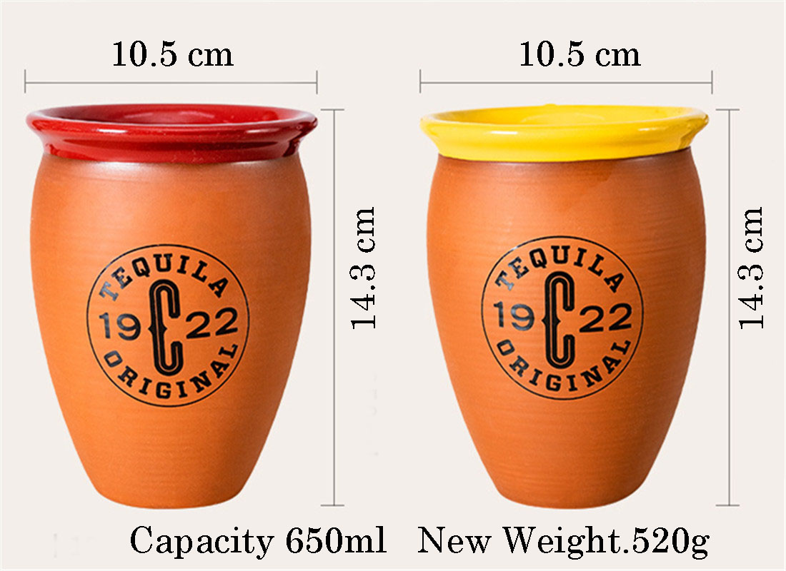 Food safe glazes high temperature firing terracotta margarita cups wholesale price China website