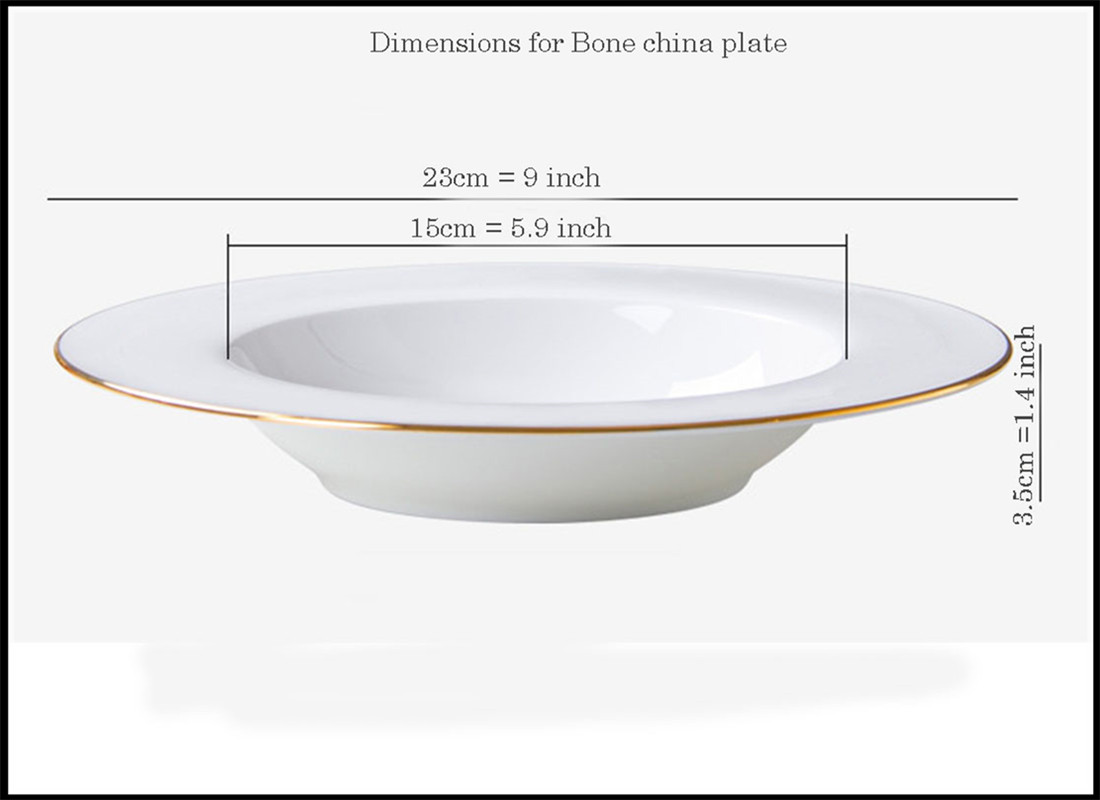 Food safe glazes best porcelain white ceramic plates with gold trim online shop Made in China website