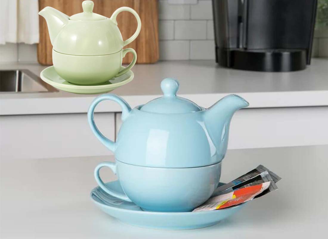 B2B wholesale high end microwave safe chinaware include ceramic teapot set