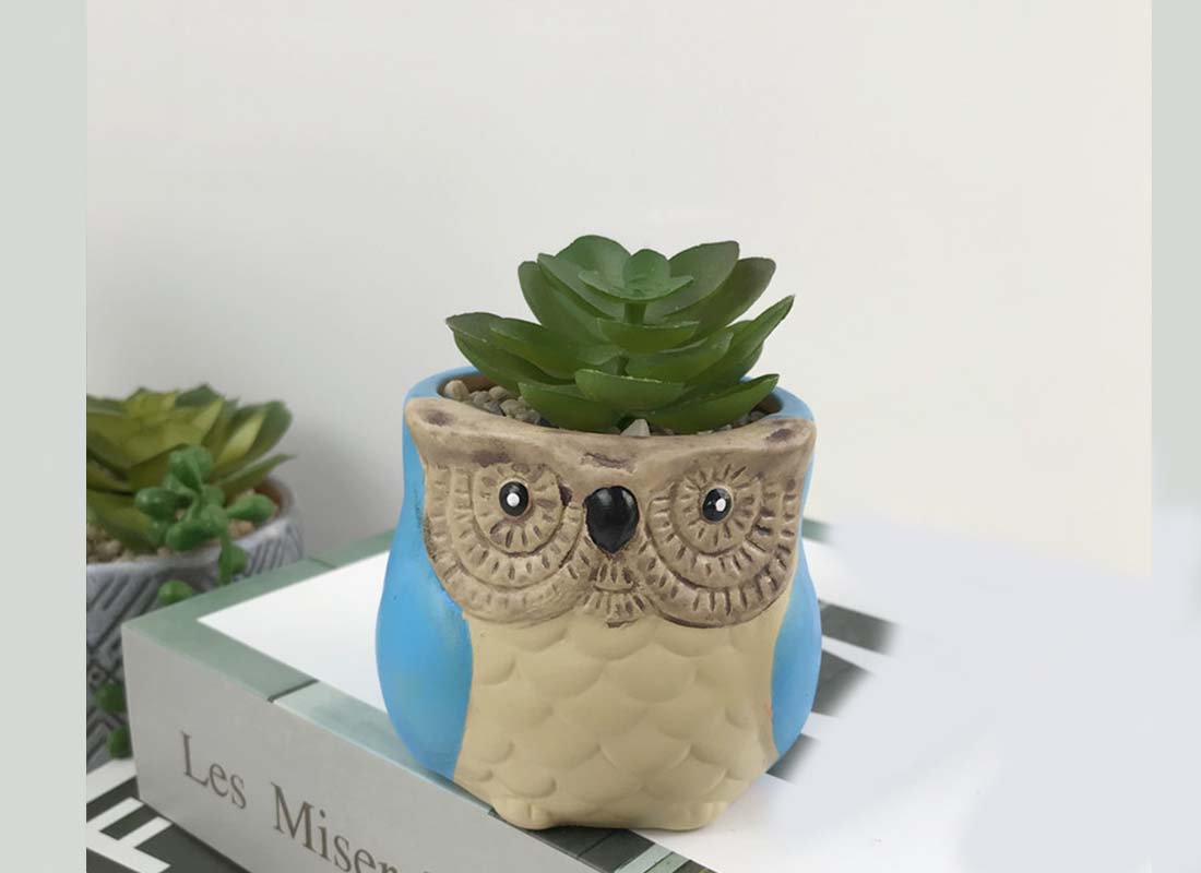 Best ceramic suppliers customized flower pot owl at wholesale prices