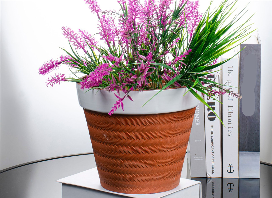 Modern design pattern color with personalised business logo buy terracotta pots online