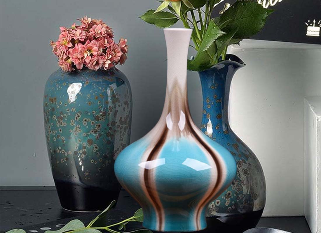 Best custom factory stores bulk beautiful porcelain gift ceramic flower vase