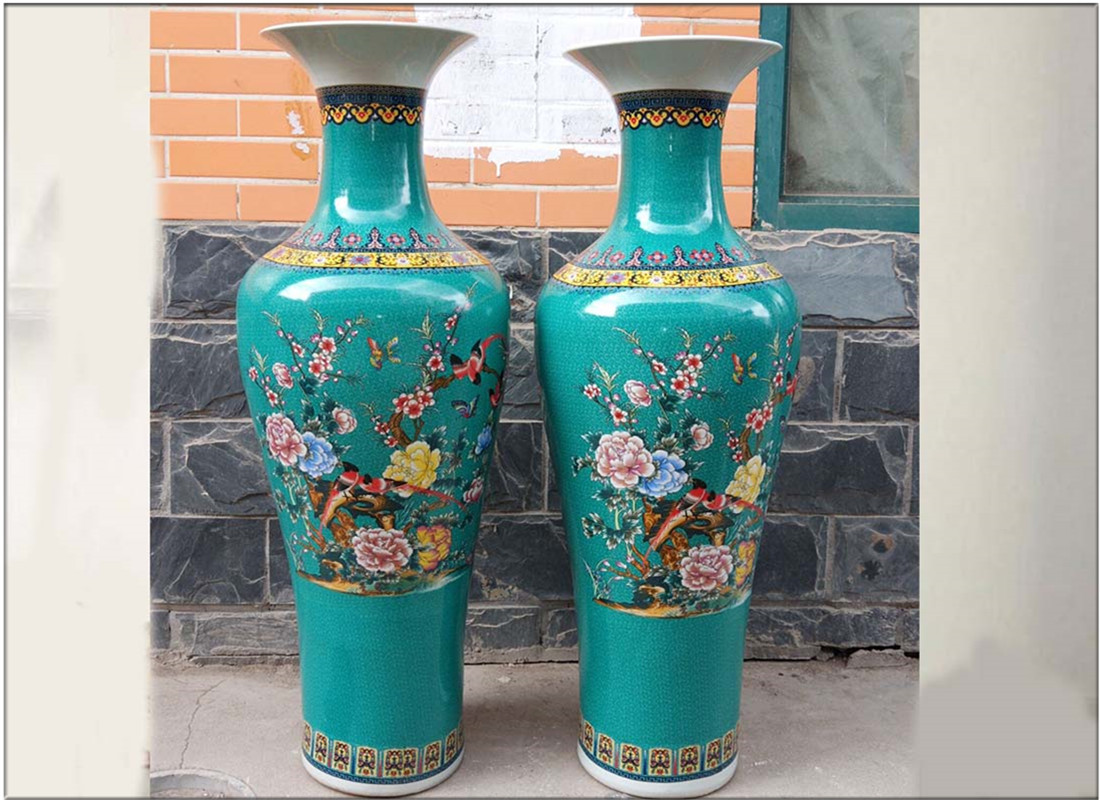 Best art deco home stoneware suppliers bulk wholesale green ceramic vase