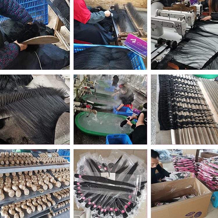 Tenchee factory workshop for wholesale hair toppers