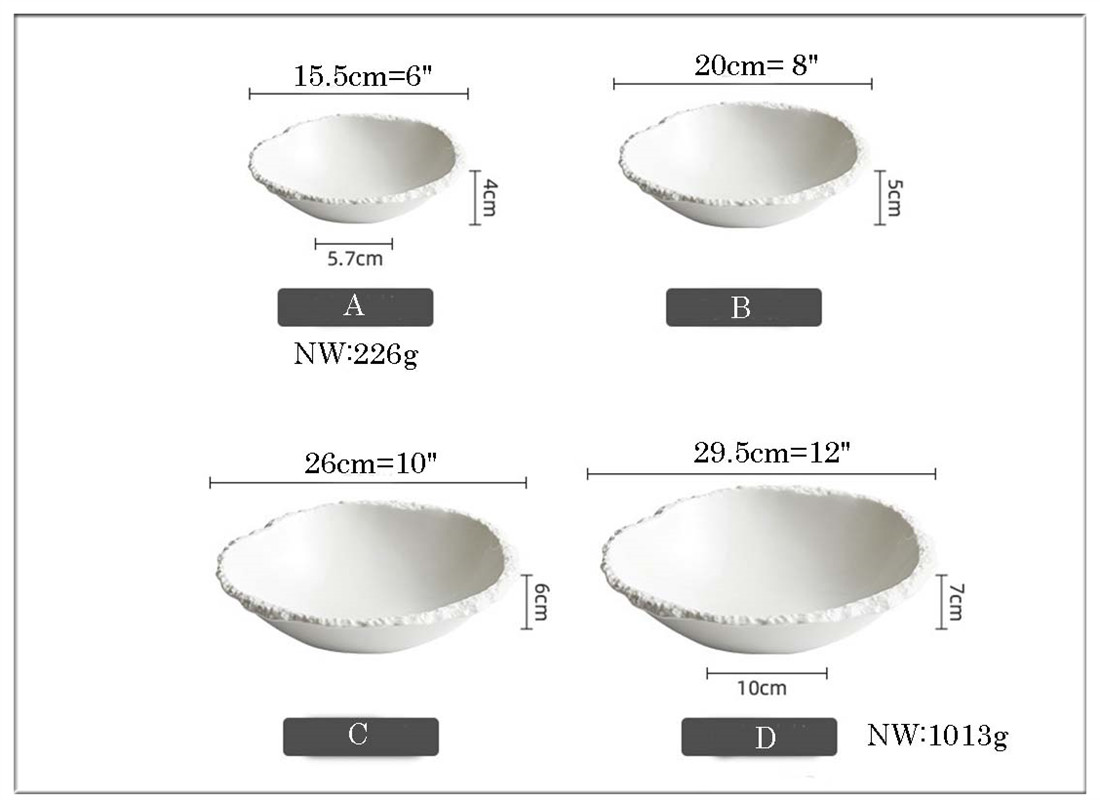 Food safe glazes best porcelain ceramic serving bowls online shop Made in China website