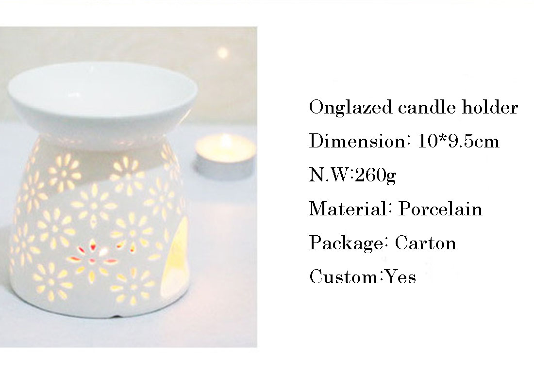 B2B wholesaler selling Best chinaware home decor white porcelain candle holder