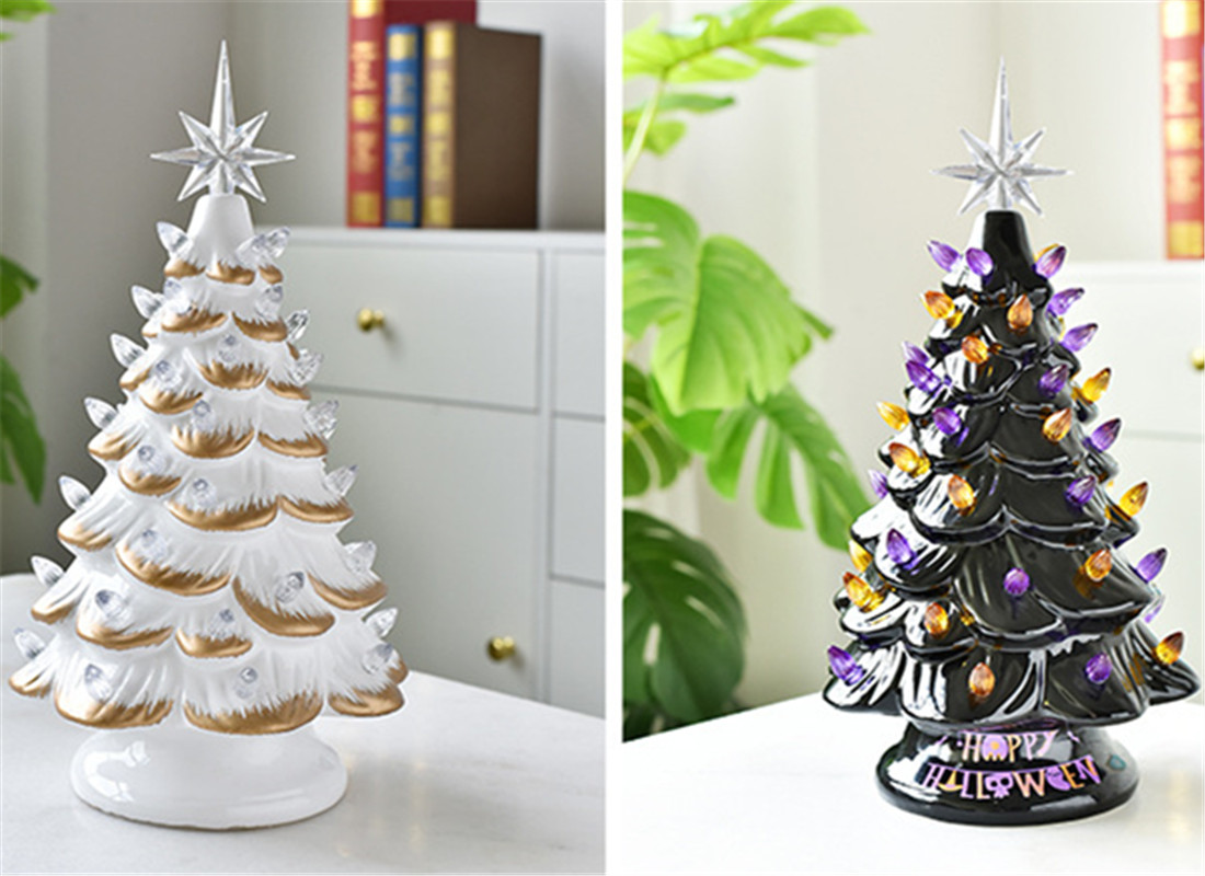 Best custom factory stores bulk beautiful porcelain gift ceramic christmas tree